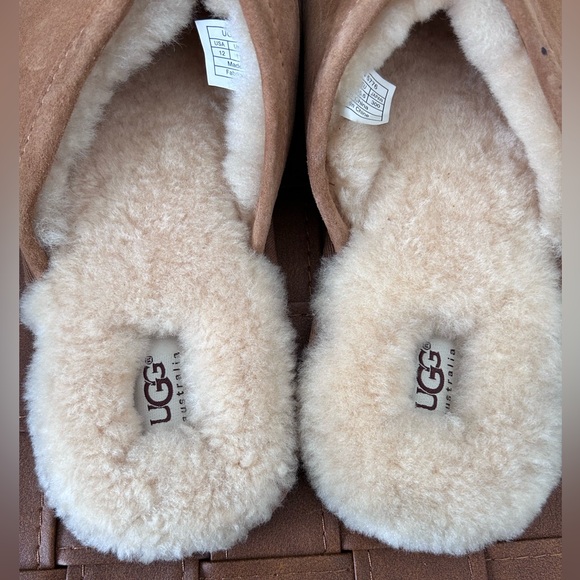 UGG Men's Scuff Suede Slippers Chestnut Size 12 - Picture 6 of 12